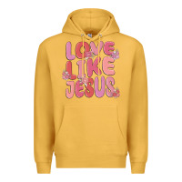 Mustard love like jesus Premium Hoodie - MaliasSmallBusiness