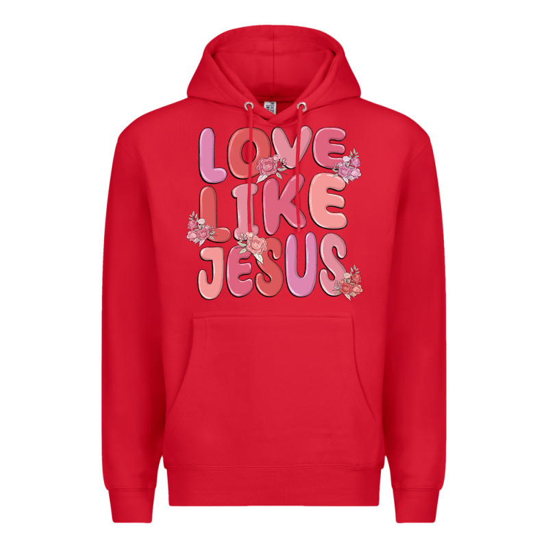 Love Like Jesus Premium Hoodie by MaliasSmallBusiness | Teevron