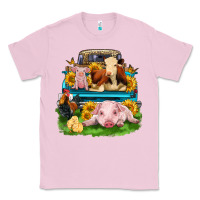 Bubblegum Pink farm truck animals Classic Tee - Zillion Design Studio