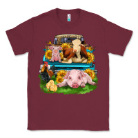 Burgundy farm truck animals Classic Tee - Zillion Design Studio