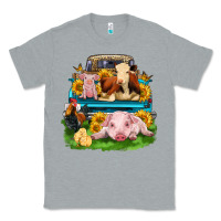 Heather Grey farm truck animals Classic Tee - Zillion Design Studio