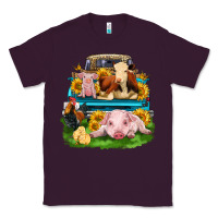 Plum farm truck animals Classic Tee - Zillion Design Studio