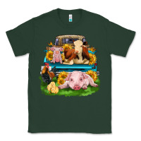 Sports Green farm truck animals Classic Tee - Zillion Design Studio