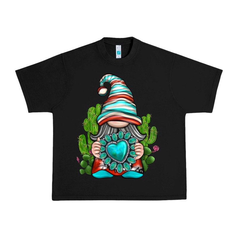 Western Gnome With Turquoise Gemstone Urban Heavy Tee by texasbilliewilder | Teevron