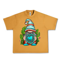 Peanut Butter western gnome with turquoise gemstone Urban Heavy Tee - texasbilliewilder