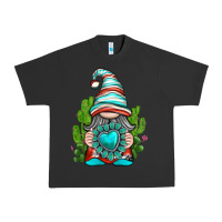 Pigment Black western gnome with turquoise gemstone Urban Heavy Tee - texasbilliewilder