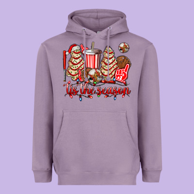 Tis The Season Christmas Tree  Cake Baseball Heavyweight Hoodie Designed By Adodesignshop