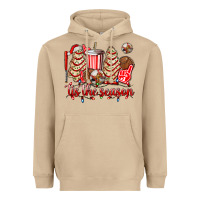 Mushroom tis the season christmas tree  cake baseball Heavyweight Hoodie - AdoDesignShop