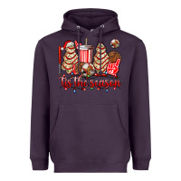 Plum tis the season christmas tree  cake baseball Heavyweight Hoodie - AdoDesignShop