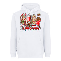 White tis the season christmas tree  cake baseball Heavyweight Hoodie - AdoDesignShop