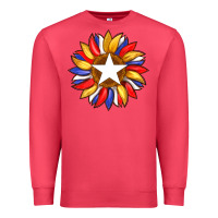 Cardinal american flag and sunflower with star Premium Sweatshirt - Artiststas