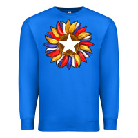 True Royal american flag and sunflower with star Premium Sweatshirt - Artiststas