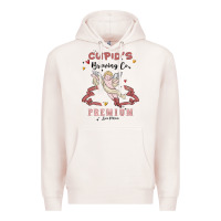 Pale Pink cupids brewing company Premium Hoodie - MaliasSmallBusiness