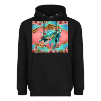 Black floral turtle Heavyweight Hoodie - Jasminsmagicworld