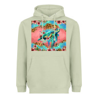 Matcha floral turtle Heavyweight Hoodie - Jasminsmagicworld
