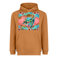 Meerkat floral turtle Heavyweight Hoodie - Jasminsmagicworld
