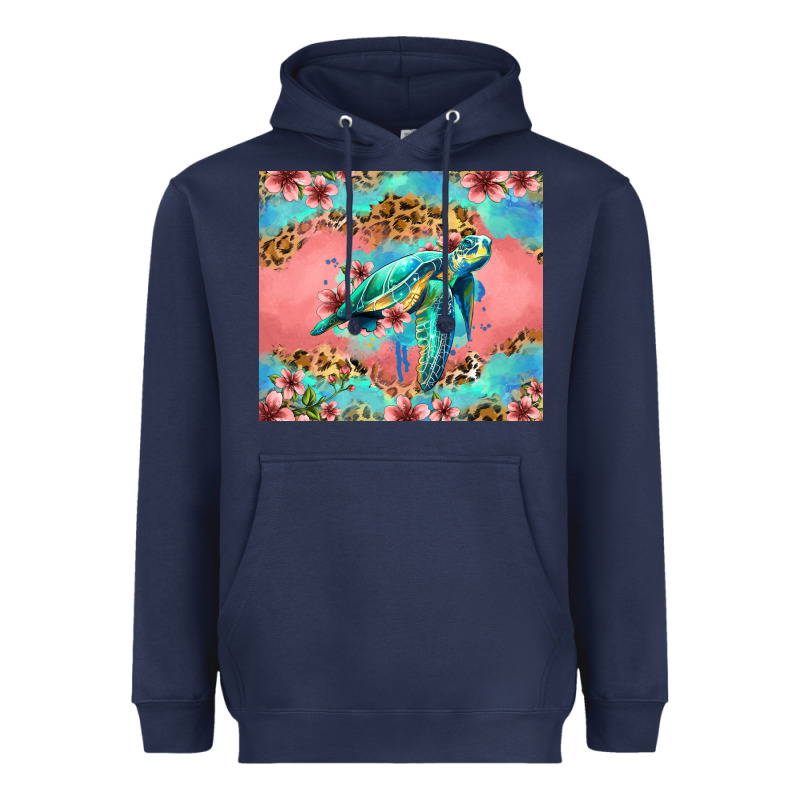 Floral Turtle Heavyweight Hoodie by Jasminsmagicworld | Teevron