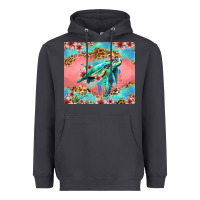 Smoke floral turtle Heavyweight Hoodie - Jasminsmagicworld