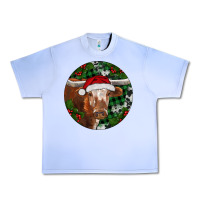 Grape Ice Longhorn Cow Christmas Urban Heavy Tee - RanaPortraitStore