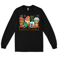 Black cafecito y chisme coffee cups Long Sleeve Tee - Zillion Design Studio