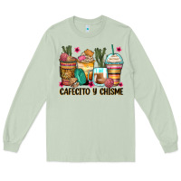 Matcha cafecito y chisme coffee cups Long Sleeve Tee - Zillion Design Studio