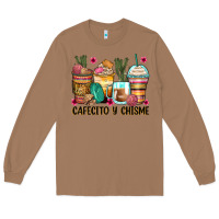 Toasted Coconut cafecito y chisme coffee cups Long Sleeve Tee - Zillion Design Studio