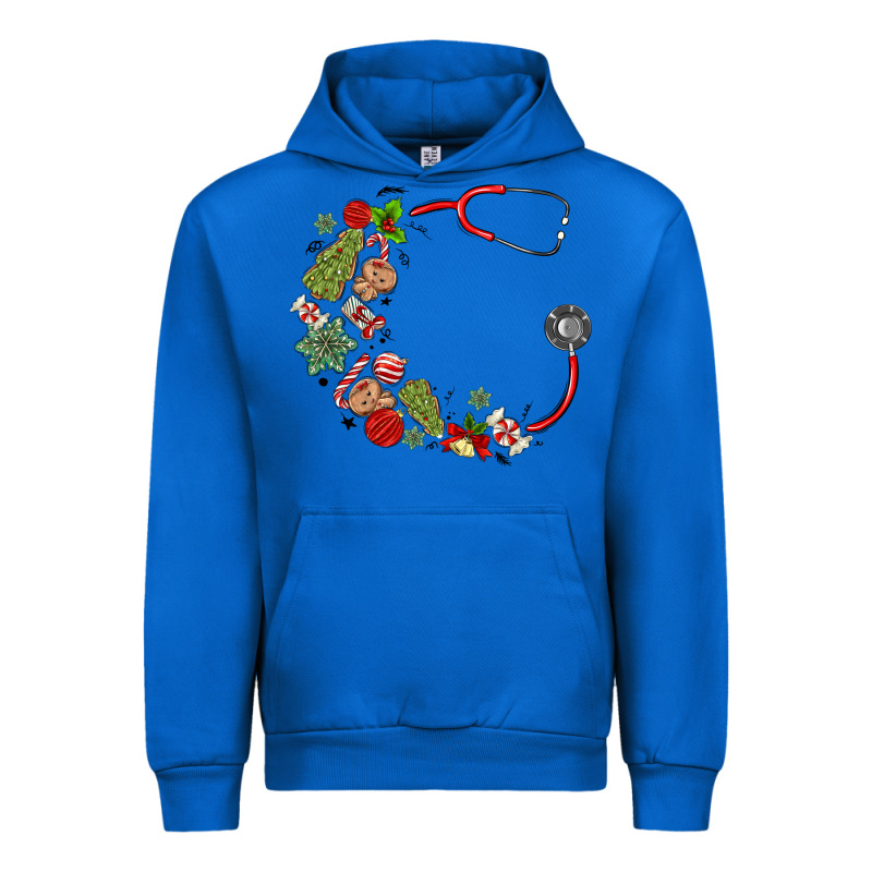 Custom Name Christmas Stethoscope Urban Hoodie by MaliasSmallBusiness | Teevron