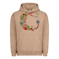 Pigment Burro custom name christmas stethoscope Urban Hoodie - MaliasSmallBusiness