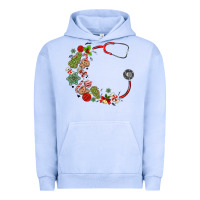 Pigment Grape Ice custom name christmas stethoscope Urban Hoodie - MaliasSmallBusiness