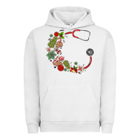Pigment Lunar Rock custom name christmas stethoscope Urban Hoodie - MaliasSmallBusiness