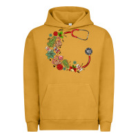 Pigment Peanut Butter custom name christmas stethoscope Urban Hoodie - MaliasSmallBusiness