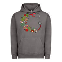 Pigment Tornado custom name christmas stethoscope Urban Hoodie - MaliasSmallBusiness
