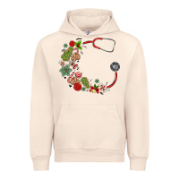 Sandshell custom name christmas stethoscope Urban Hoodie - MaliasSmallBusiness