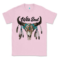 Bubblegum Pink wild soul boho skull Classic Tee - RanaPortraitStore