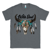 Charcoal Heather wild soul boho skull Classic Tee - RanaPortraitStore