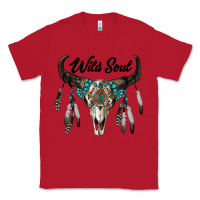 Red wild soul boho skull Classic Tee - RanaPortraitStore