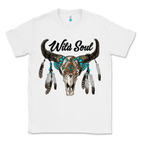 White wild soul boho skull Classic Tee - RanaPortraitStore