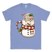 Colony Blue Christmas Snowman Coffee Cup Classic Tee - FaDigitalArtStudio