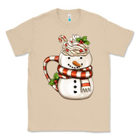 Mushroom Christmas Snowman Coffee Cup Classic Tee - FaDigitalArtStudio