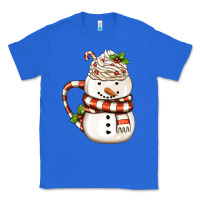 True Royal Christmas Snowman Coffee Cup Classic Tee - FaDigitalArtStudio