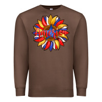 Chestnut america with american flag colors and sunflower with star Premium Sweatshirt - Artiststas