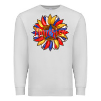 Dove Grey america with american flag colors and sunflower with star Premium Sweatshirt - Artiststas