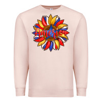 Pale Pink america with american flag colors and sunflower with star Premium Sweatshirt - Artiststas
