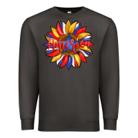 Smoke america with american flag colors and sunflower with star Premium Sweatshirt - Artiststas