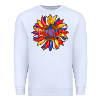 White america with american flag colors and sunflower with star Premium Sweatshirt - Artiststas
