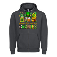 Smoke St. Patrick's Day shamrockin' with my gnomies Zipper Hoodie - Neo Western