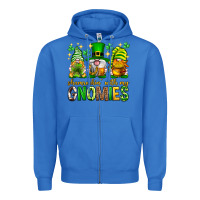 True Royal St. Patrick's Day shamrockin' with my gnomies Zipper Hoodie - Neo Western