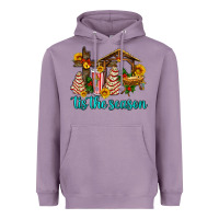 Lavender tis the seasin with christmas cake abd jesus Heavyweight Hoodie - AdoDesignShop