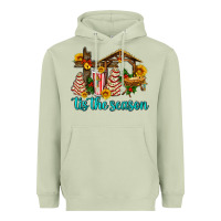 Matcha tis the seasin with christmas cake abd jesus Heavyweight Hoodie - AdoDesignShop