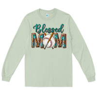 Matcha western blessed mom with baseball Long Sleeve Tee - texasbilliewilder